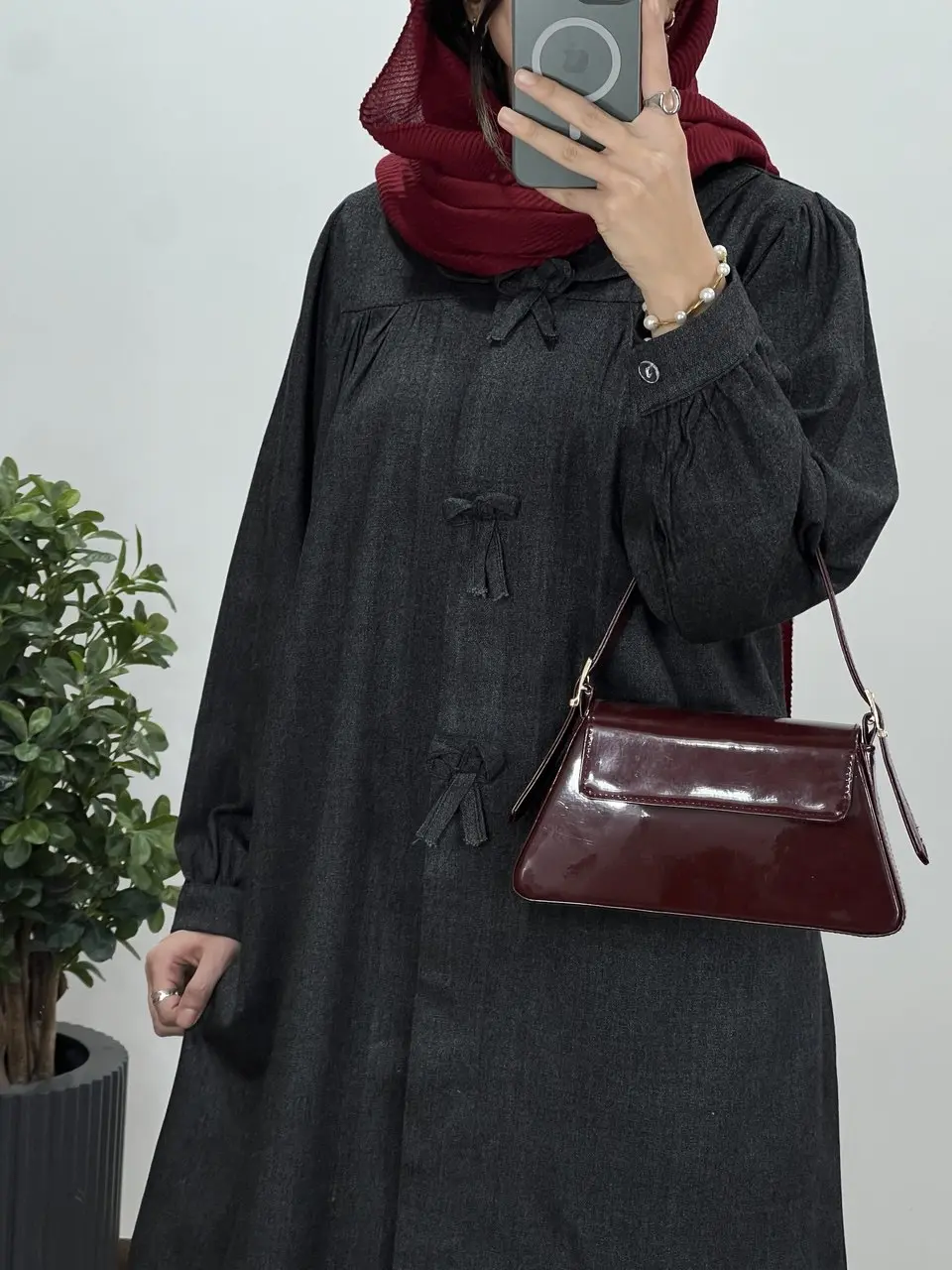 مانتو بلند پشمی پروانه (پیش فروش)